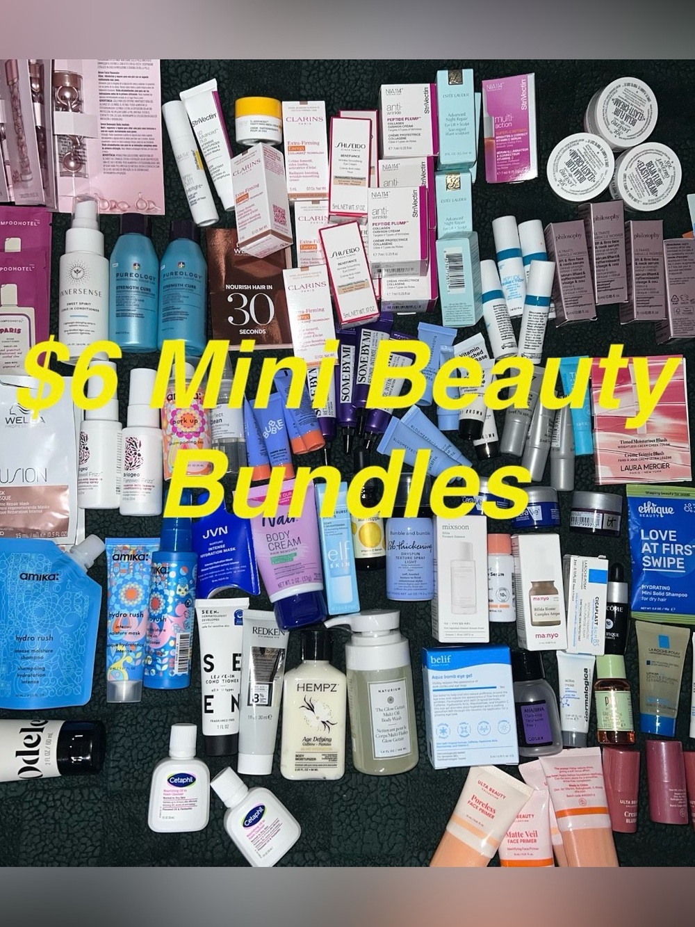 🚨 🔔 👸 🔔 $6 BEAUTY HAIR SKIN MAKEUP Minis PALLET 1hr SHOW 🔔 👸 🔔 🚨 4-5pm 5/18